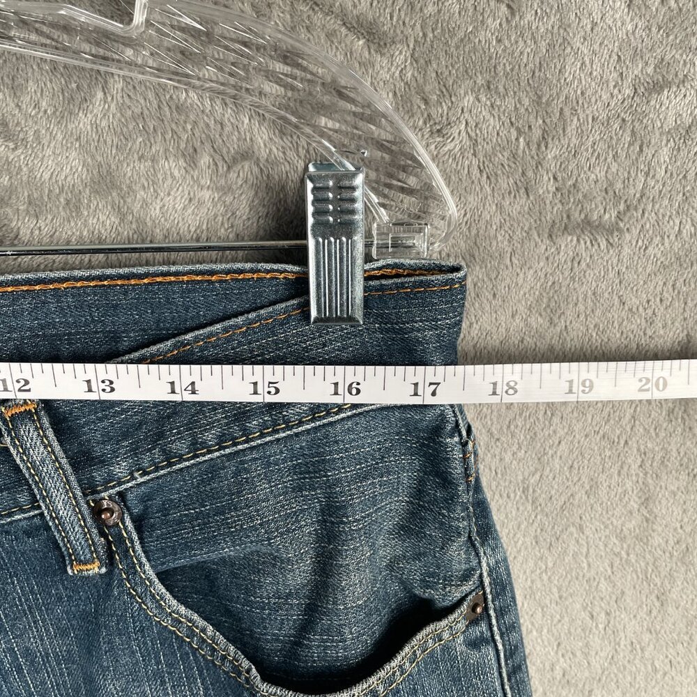 Levi’s 505 Jeans Men’s 34x30 Blue Regular Fit Straight Leg Denim Distressed - Picture 5 of 8